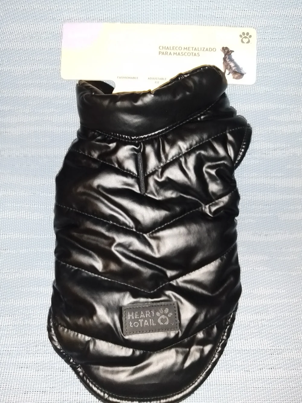 Metallic Pet Puffer Jacket